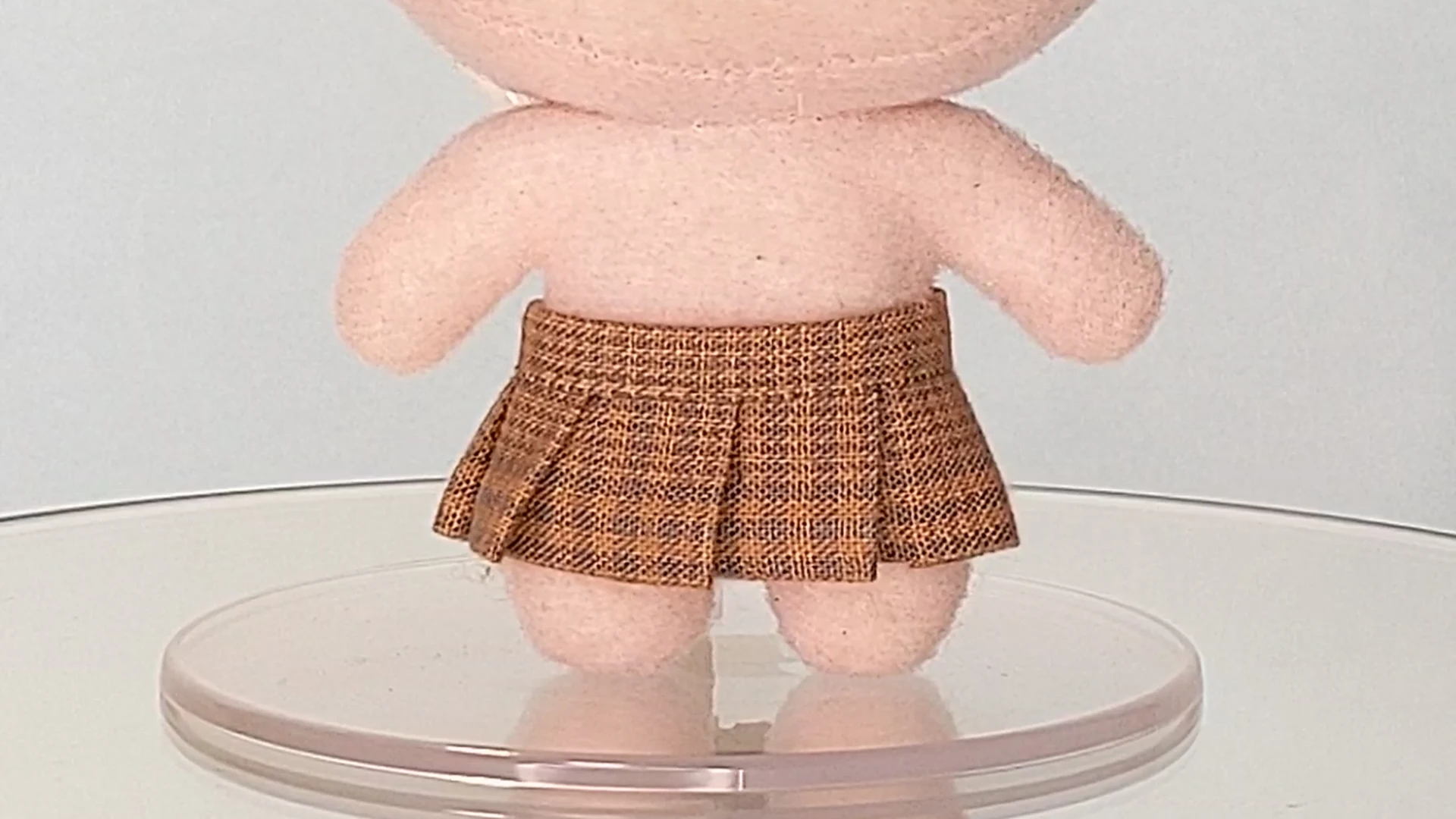 10cm立ちポーズぬい用プリーツスカート型紙の完成イメージ1