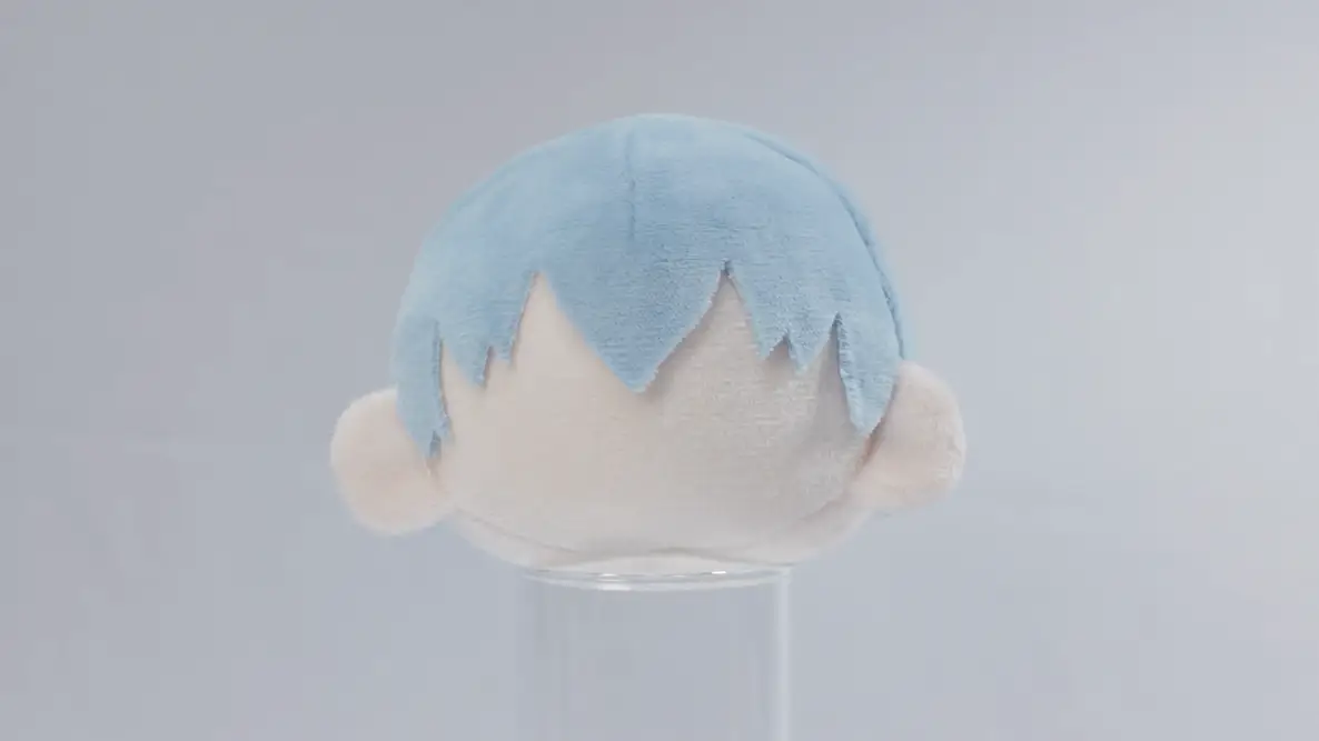 15cmぷっくりぬい用[後ろ髪パーツ] ショートヘアの完成イメージ1