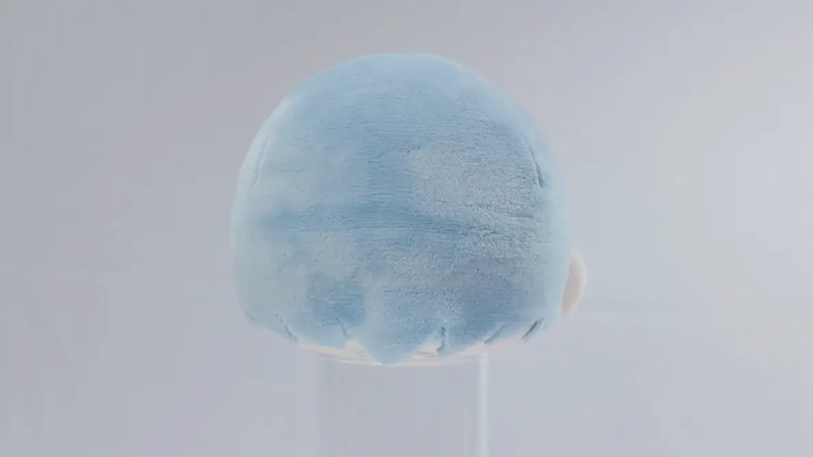 15cmぷっくりぬい用[後ろ髪パーツ] ショートヘアの完成イメージ2