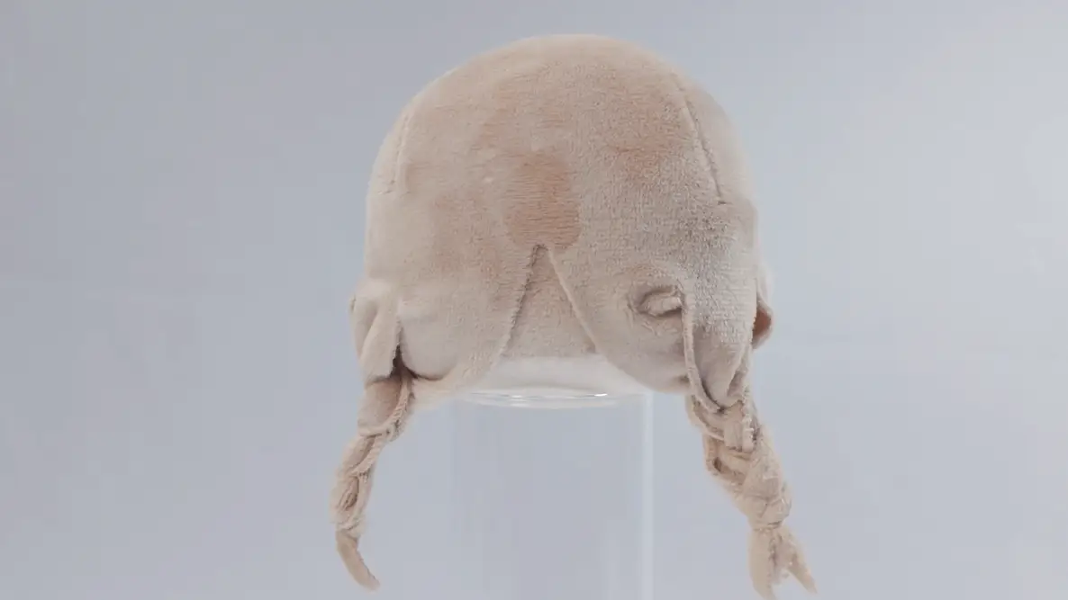 15cmぷっくりぬい用[後ろ髪パーツ] 三つ編みの完成イメージ2